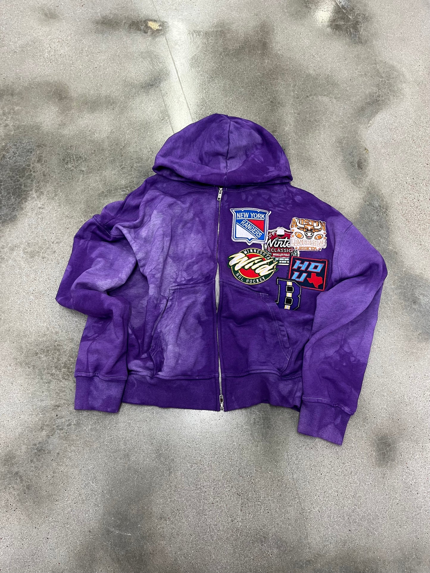 “Purp” patchwork jacket