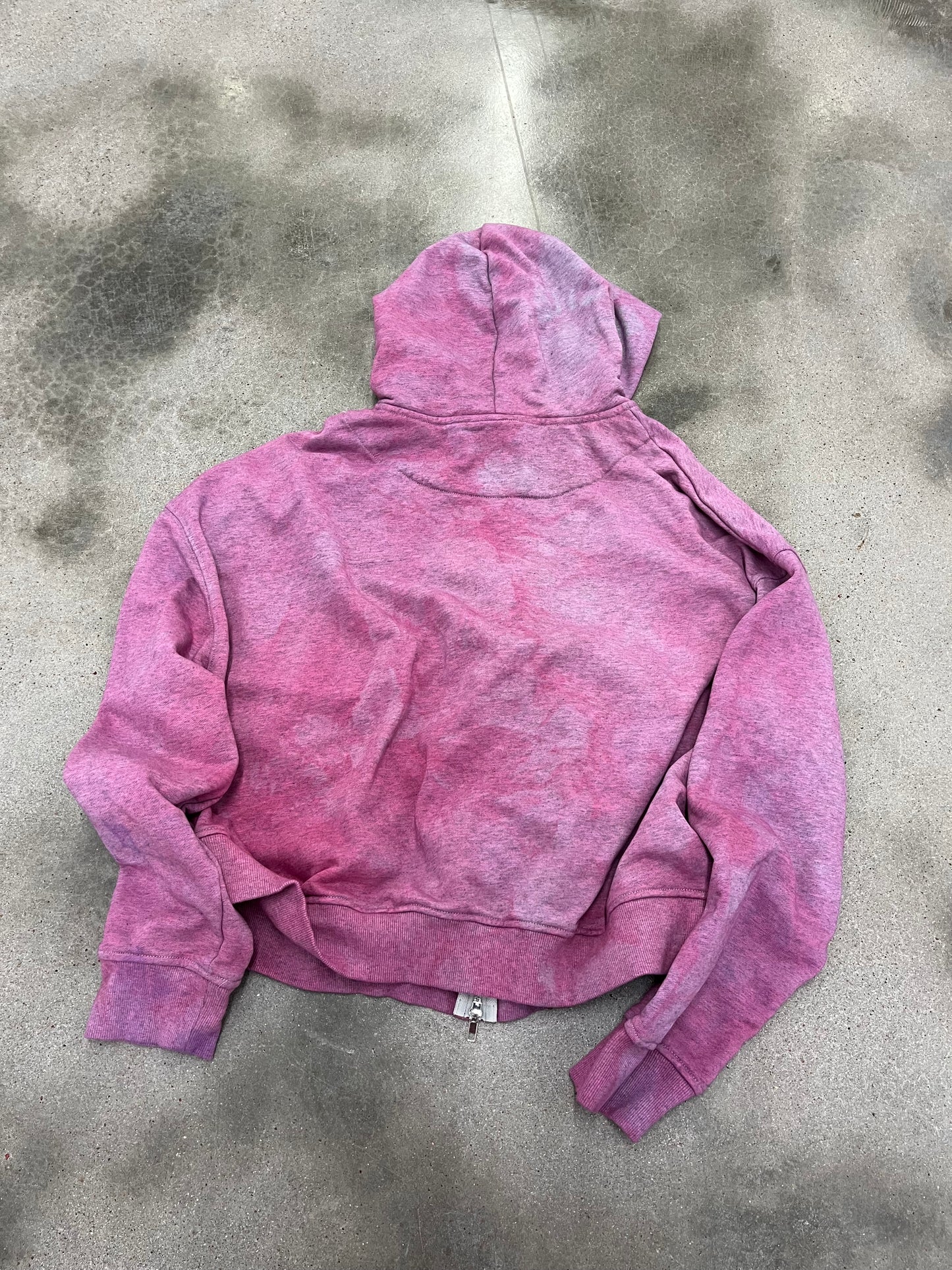 “Pink” patchwork hoodie